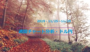 【FX】週間チャート分析・ドル円【2019・11/25～11/29】