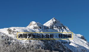 【FX】週間チャート分析・特別編Part3【2019・12/16~12/20】