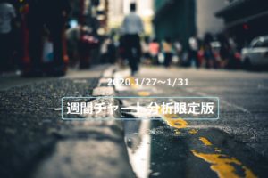 【FX】週間チャート分析限定版【2020.1/27～1/31】