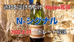 【FX】N-シグナル通知で40pips獲得したトレード解説【利用者の感想付き】