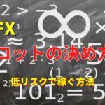 【FX】実は簡単!適切な取引LOTの決め方を覚えて低リスクで稼ぐ方法